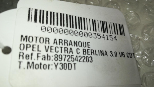  MOTOR ARRANQUE, OPEL, VECTRA C BERLINA 