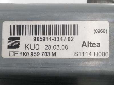 ELEVALUNAS TRASERO IZQUIERDO, SEAT, ALTEA XL (5P5)