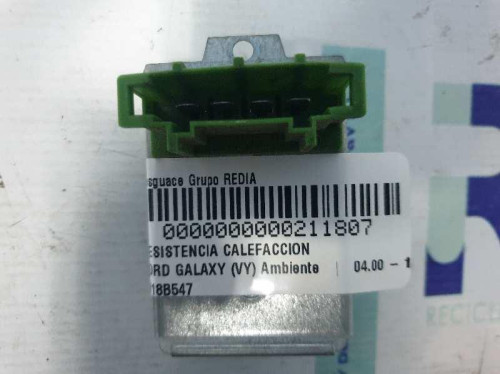  RESISTENCIA CALEFACCION FORD GALAXY (VY) 