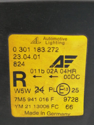  FARO DERECHO, FORD, GALAXY (VY) 