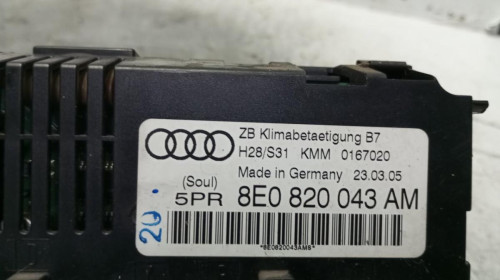 MANDO CALEFACCION / AIRE ACONDICIONADO Audi A4 AVANT (8E) 