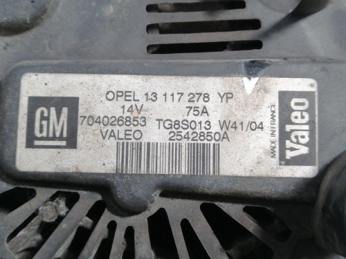  ALTERNADOR OPEL AGILA 