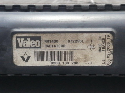 RADIADOR AGUA, DACIA, LOGAN 1