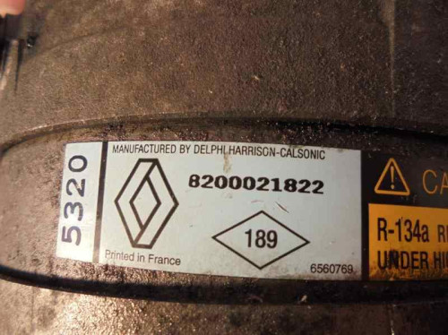  COMPRESOR AIRE ACONDICIONADO RENAULT LAGUNA II (BG0) 