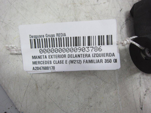 MANETA EXTERIOR DELANTERA IZQUIERDA Mercedes-Benz CLASE E (BM 212) FAMILIAR 