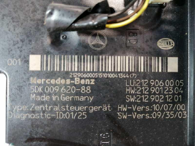 CAJA RELES / FUSIBLES, MERCEDES-BENZ, CLASE E (BM 212) LIM.