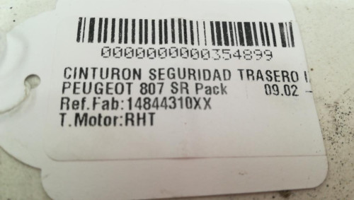  CINTURON SEGURIDAD TRASERO IZQUIERDO PEUGEOT 807 