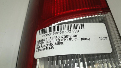 PILOTO TRASERO IZQUIERDO, SUZUKI, IGNIS (RG/FH)