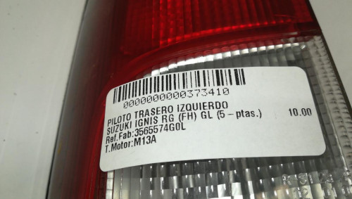  PILOTO TRASERO IZQUIERDO Suzuki IGNIS (RG/FH) 