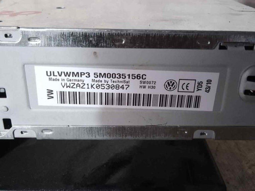 SISTEMA AUDIO / RADIO CD VOLKSWAGEN POLO V (6R1) 