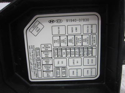 CAJA RELES / FUSIBLES, KIA, PICANTO (SA)