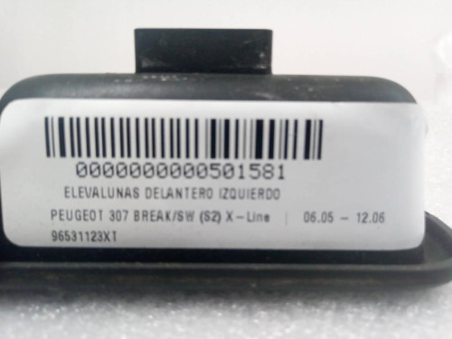 MANDO ELEVALUNAS DELANTERO IZQUIERDO Peugeot 307 BREAK/ SW (S2) 