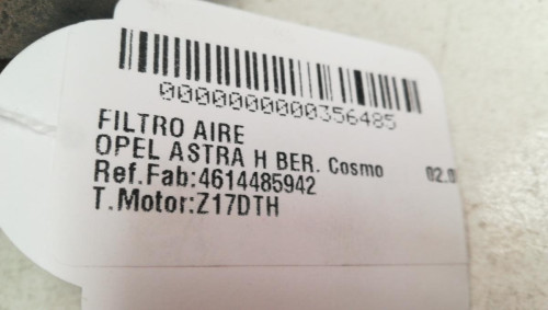  FILTRO AIRE Opel ASTRA H BERLINA 