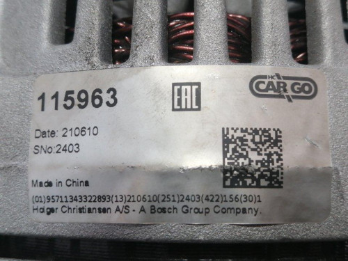  ALTERNADOR, OPEL, ASTRA H BERLINA 