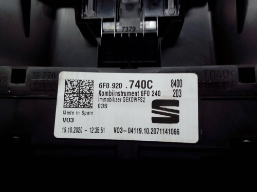 CUADRO INSTRUMENTOS, SEAT, IBIZA (KJ1) 
