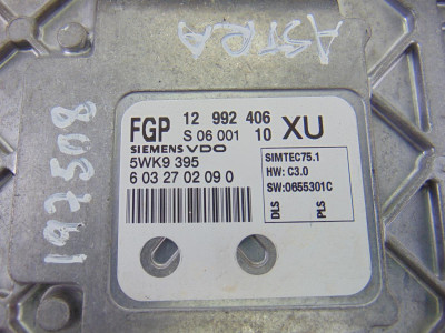 CENTRALITA MOTOR UCE, OPEL, ASTRA H TWIN TOP