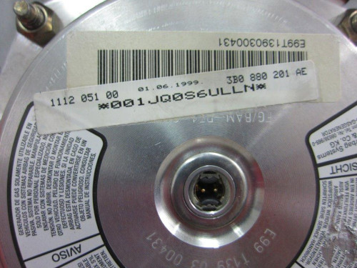  AIRBAG DELANTERO IZQUIERDO, VOLKSWAGEN, GOLF IV BERLINA (1J1)(10.1997) 