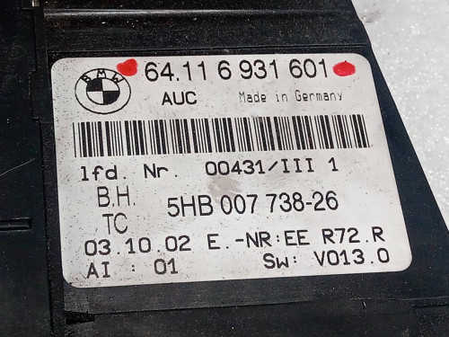  MANDO CALEFACCION / AIRE ACONDICIONADO BMW SERIE 3 COMPACTO (E46) 