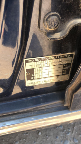 MG ROVER ROVER 75 (RJ) — автомобиль-донор на запчасти 