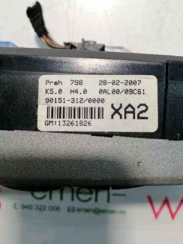  MANDO CLIMATIZADOR OPEL ASTRA H GTC 