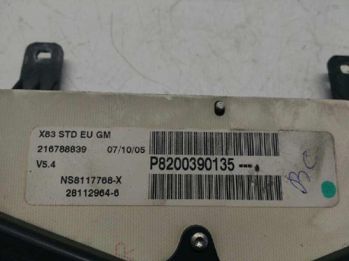  CUADRO INSTRUMENTOS, OPEL, VIVARO 