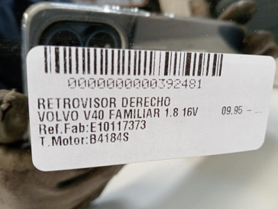 RETROVISOR DERECHO, VOLVO, V40 FAMILIAR