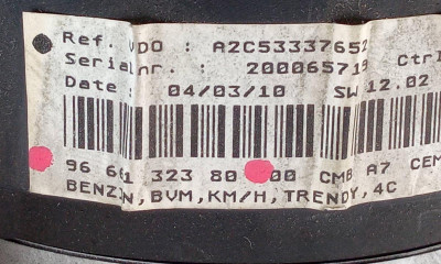 CUADRO INSTRUMENTOS, Peugeot, 207