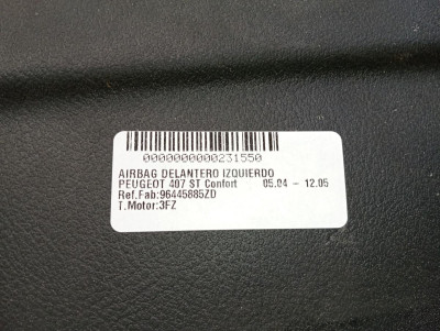 AIRBAG DELANTERO IZQUIERDO, PEUGEOT, 407