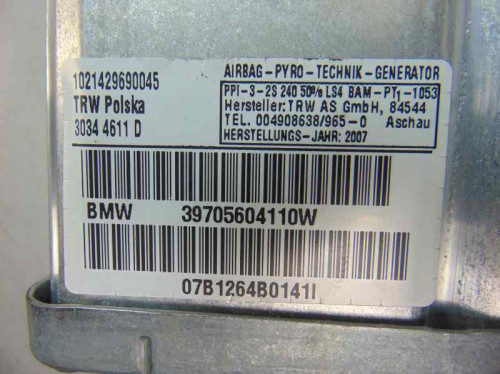  AIRBAG DELANTERO DERECHO BMW SERIE X3 (E83) 