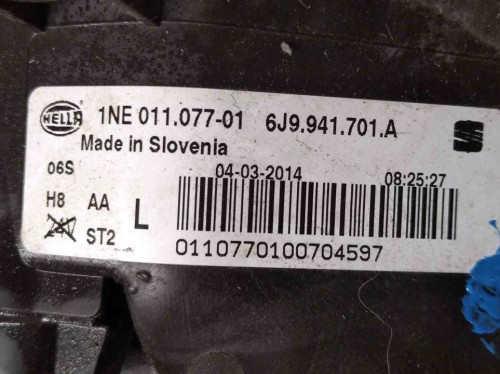 FARO ANTINIEBLA IZQUIERDO SEAT IBIZA BERLINA (6J5) 