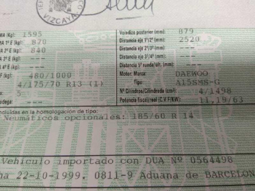  DAEWOO LANOS 