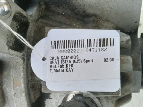  CAJA CAMBIOS SEAT IBIZA BERLINA (6J5) 