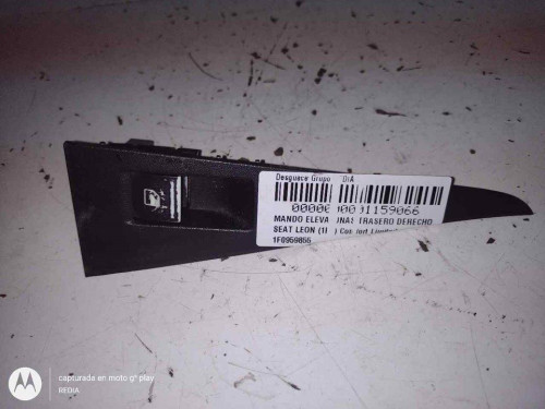  MANDO ELEVALUNAS TRASERO DERECHO SEAT LEON (1P1) 