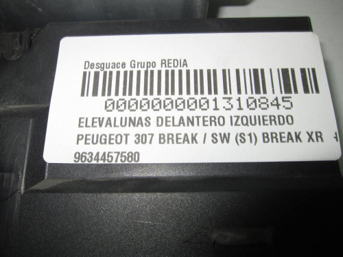 ELEVALUNAS DELANTERO IZQUIERDO PEUGEOT 307 BREAK / SW (S1)(04.2002) 