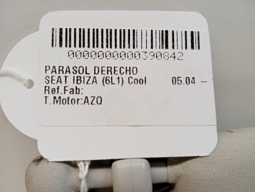 PARASOL DERECHO Seat IBIZA (6L1) 