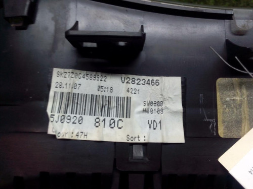  CUADRO INSTRUMENTOS, SKODA, FABIA (5J2) 