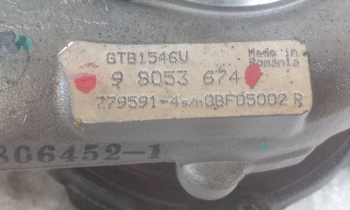 TURBOCOMPRESOR Opel ASTRA J BERLINA 5P 
