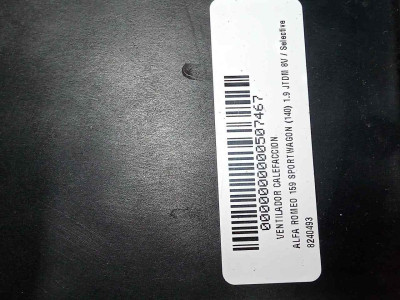 VENTILADOR CALEFACCION, ALFA ROMEO, 159 SPORTWAGON (140)
