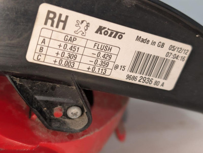 PILOTO TRASERO DERECHO, PEUGEOT, 508