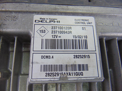  CENTRALITA MOTOR UCE, RENAULT, MEGANE III BERLINA 5P 