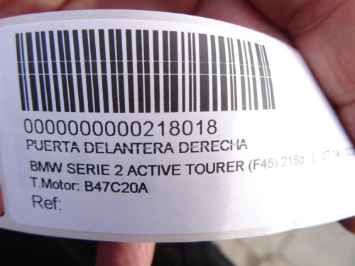 PUERTA DELANTERA DERECHA de segunda mano