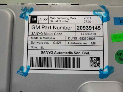 PANTALLA MULTIFUNCION OPEL INSIGNIA BERLINA 