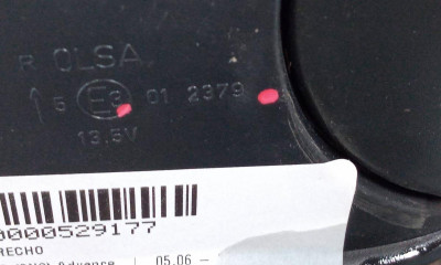 RETROVISOR DERECHO, VOLKSWAGEN, POLO IV (9N3)