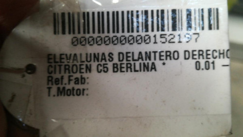  ELEVALUNAS DELANTERO DERECHO 