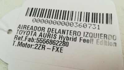 NO IDENTIFICADO, TOYOTA, AURIS (E18)