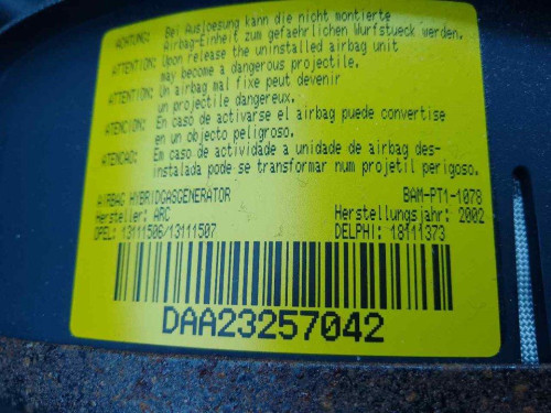 AIRBAG DELANTERO IZQUIERDO Opel CORSA C 