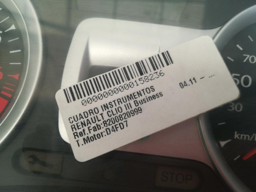  CUADRO INSTRUMENTOS, RENAULT, CLIO III 