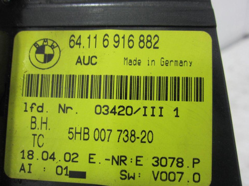  MANDO CLIMATIZADOR BMW SERIE 3 COMPACTO (E46) 