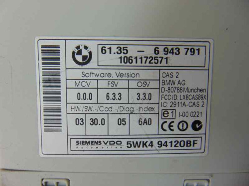  CENTRALITA CHECK CONTROL BMW SERIE 3 TOURING (E91) 