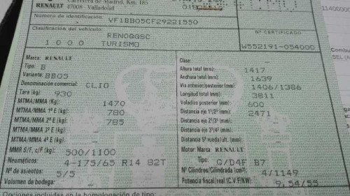  RENAULT CLIO II FASE II (B/CB0) 